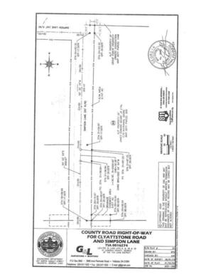 [Plat: County Road Right-of-Way for Clyattstone Road]