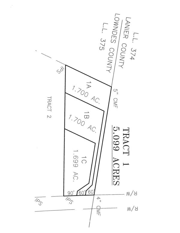 Sketch, Tract 1, 5.099 Acres