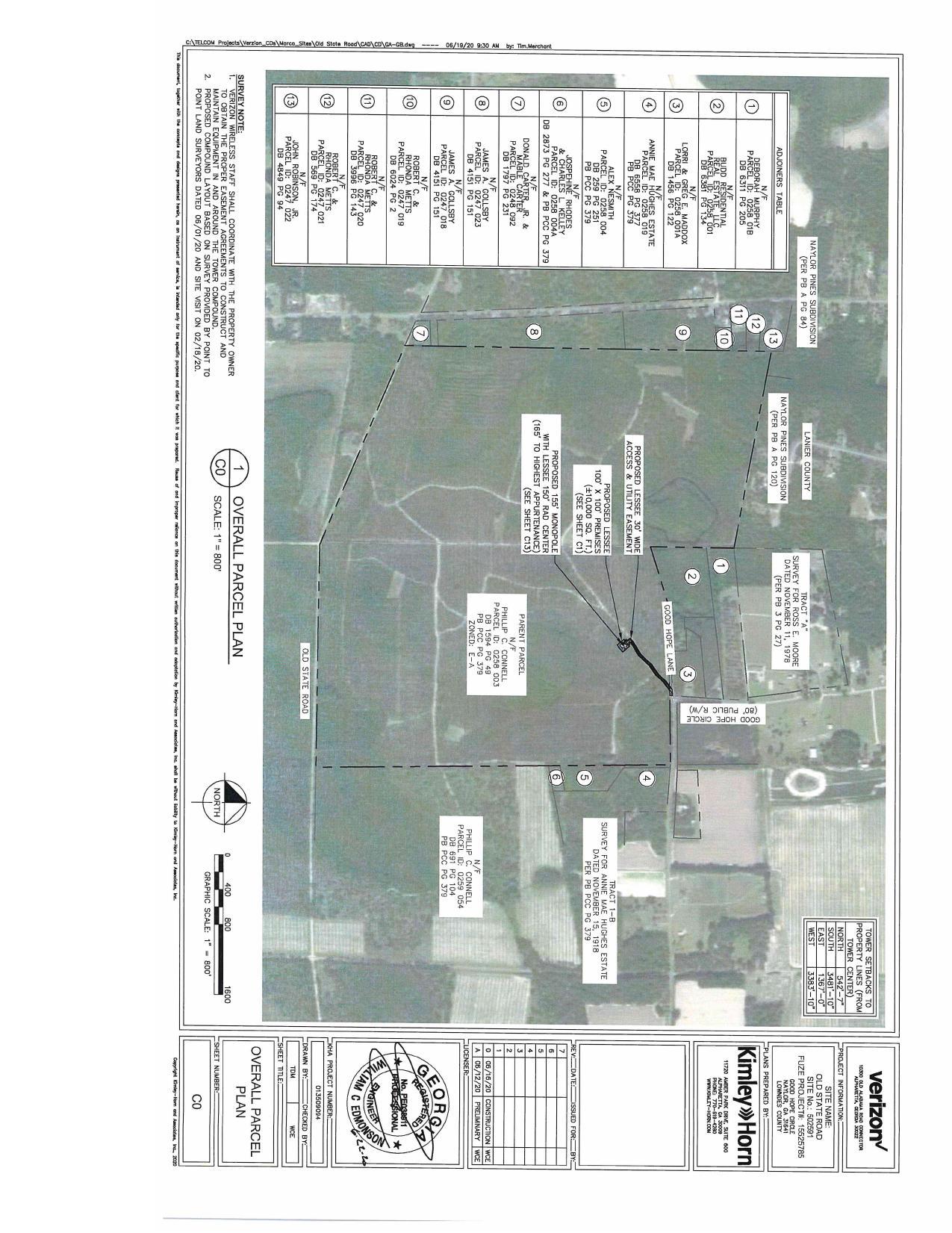 Overall Parcel Plan