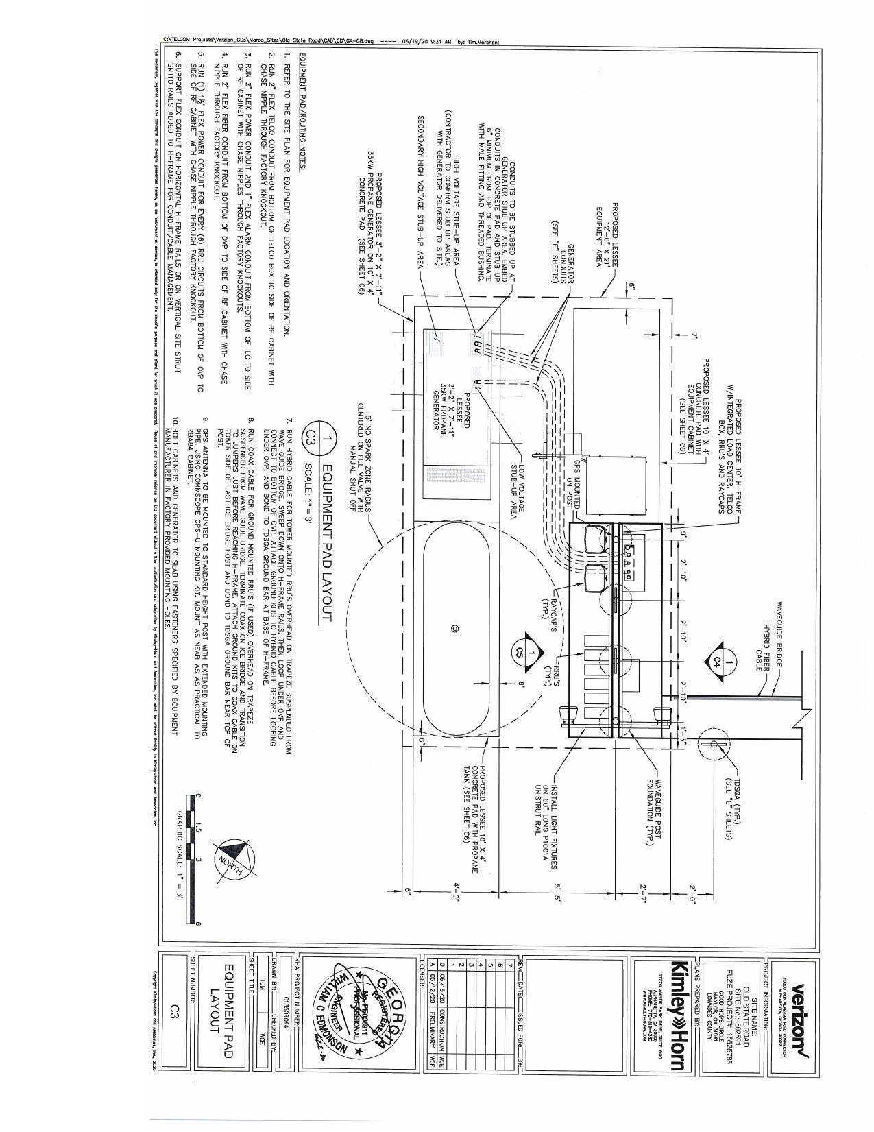 Equipment Pad Layout