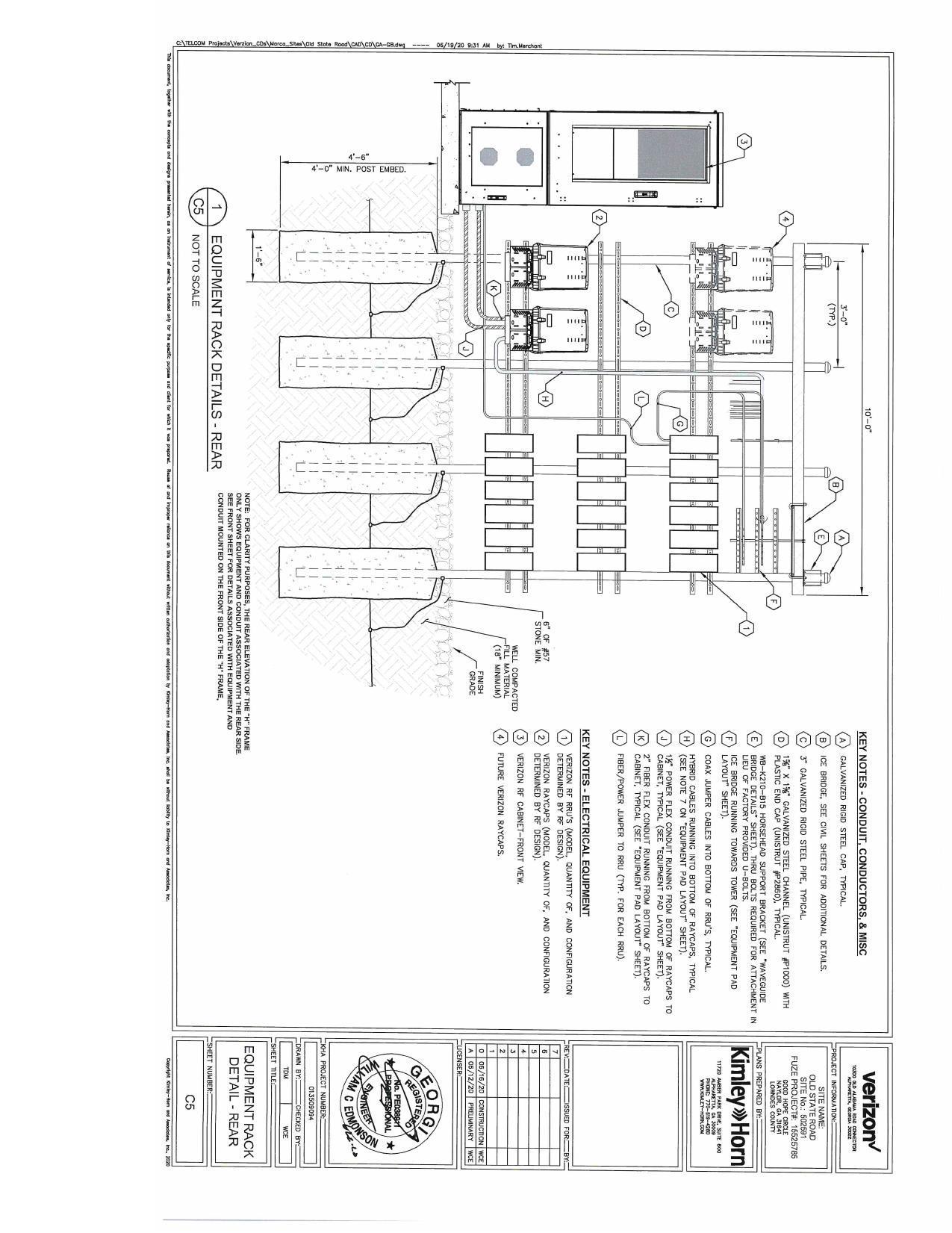 Equipment Rack Details - Rear