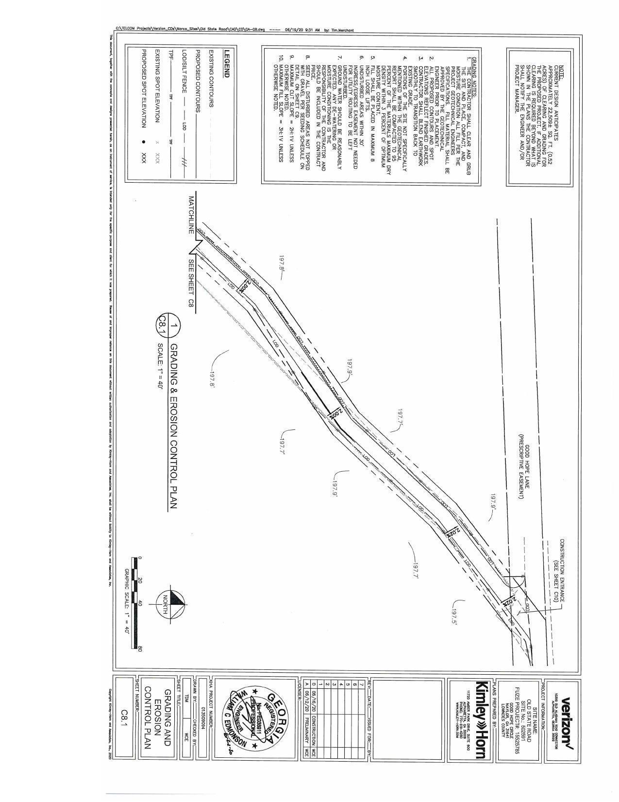 Cont.: Grading & Erosion Control Plan
