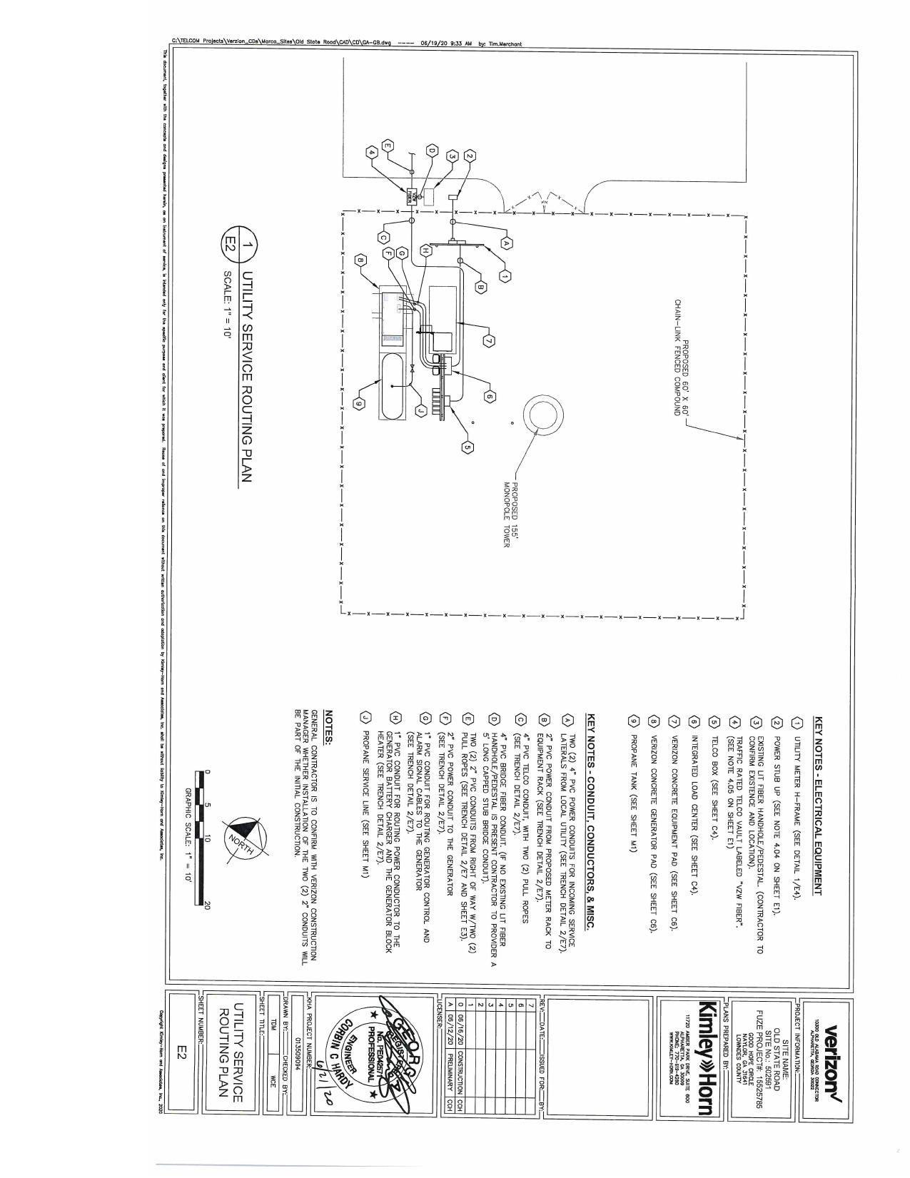 Utility Service Routing Plan