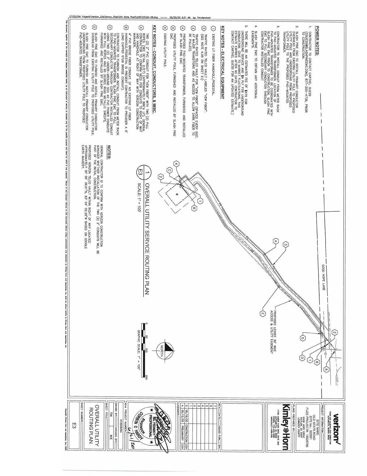 Overall Utility Service Routing Plan