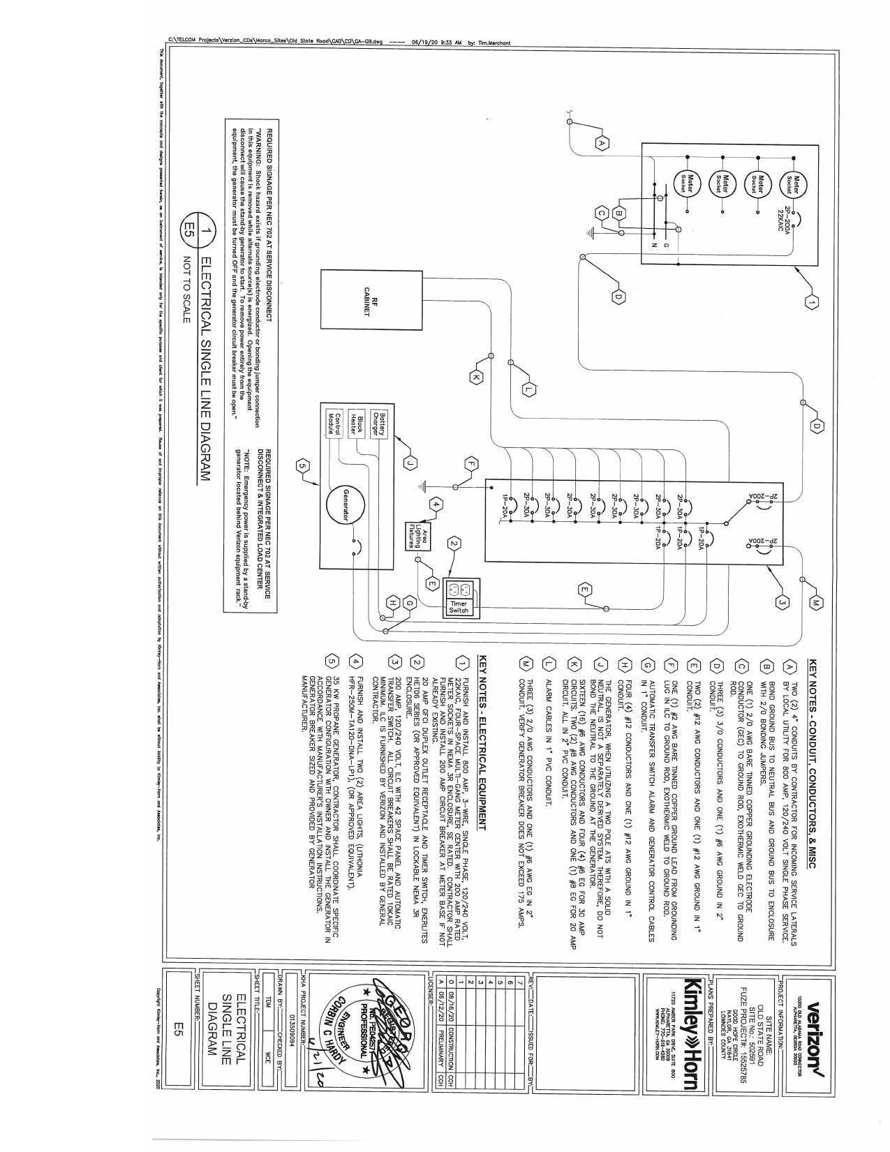 Electrical Single Line Diagram
