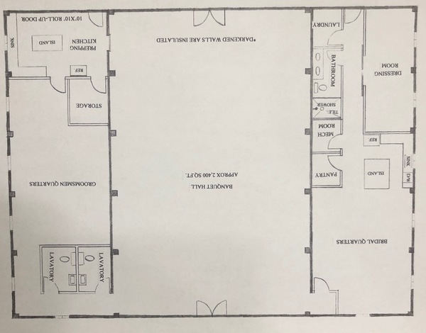 [Proposed interior sketch]