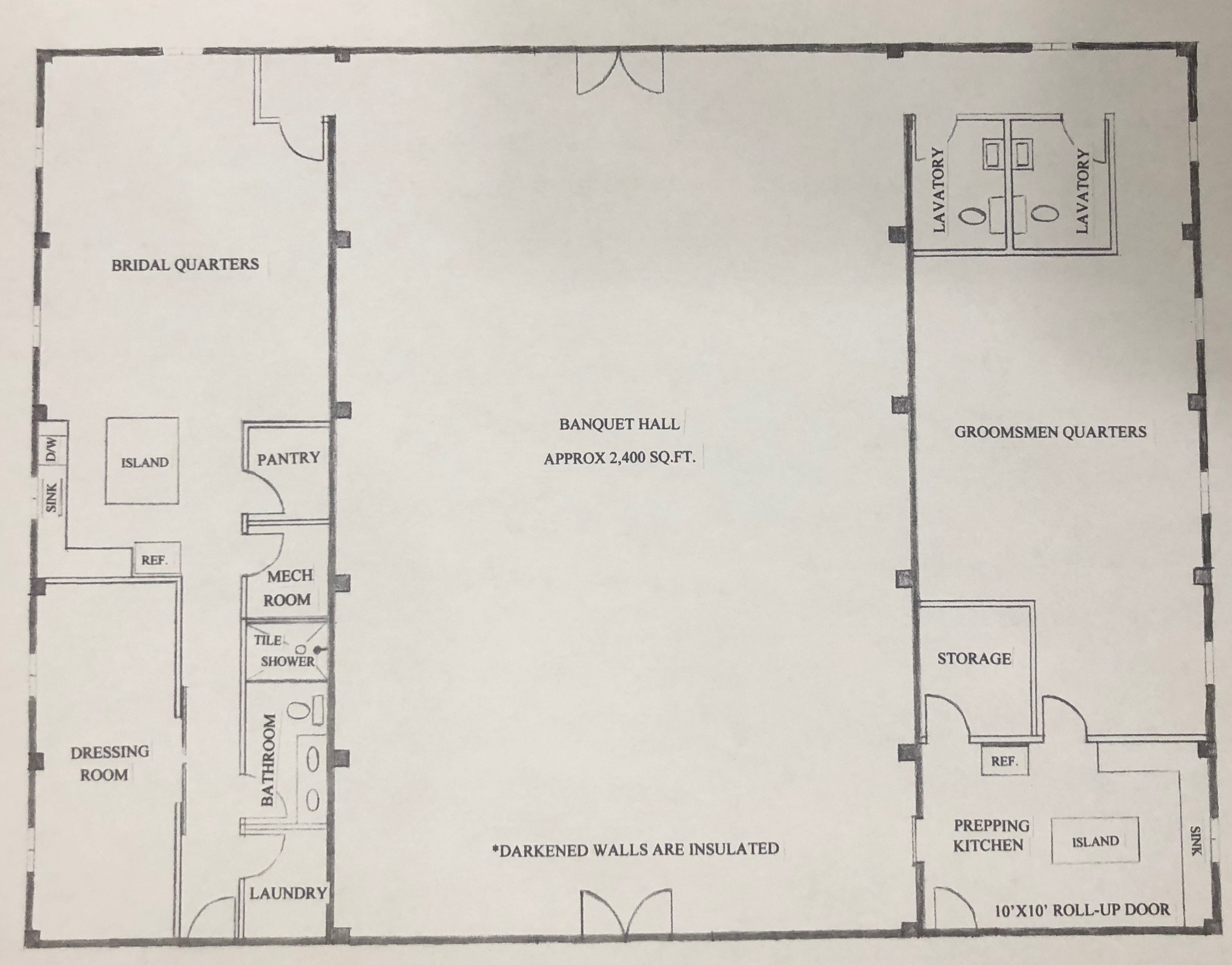 Proposed interior sketch