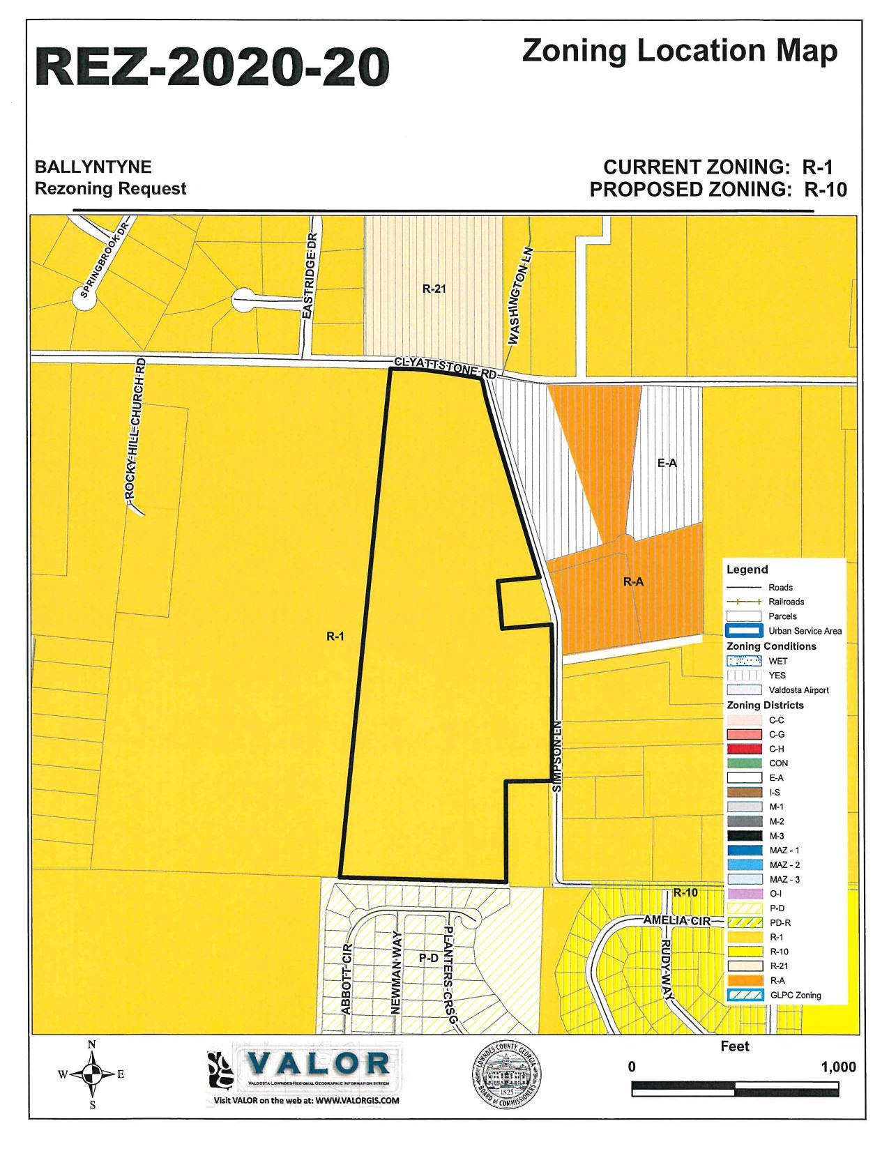 Zoning Location Map