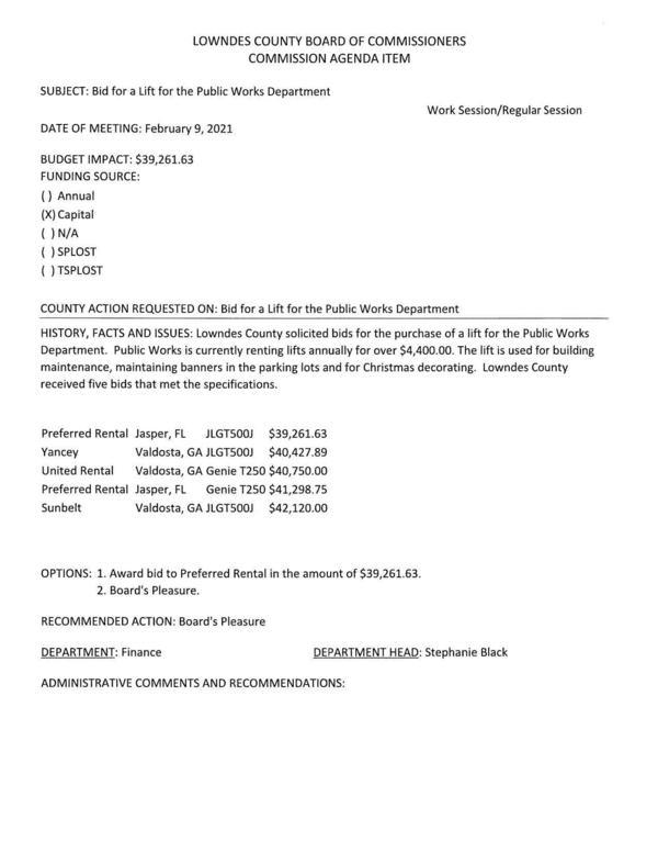 BUDGET IMPACT: $39,261.63