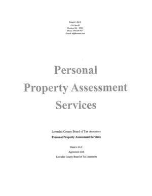 [Contractor, personal property digest, Board of Assessors]