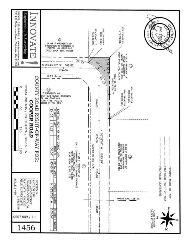 Plat: COUNTY ROAD RIGHT-OF-WAY FOR COOPER ROAD