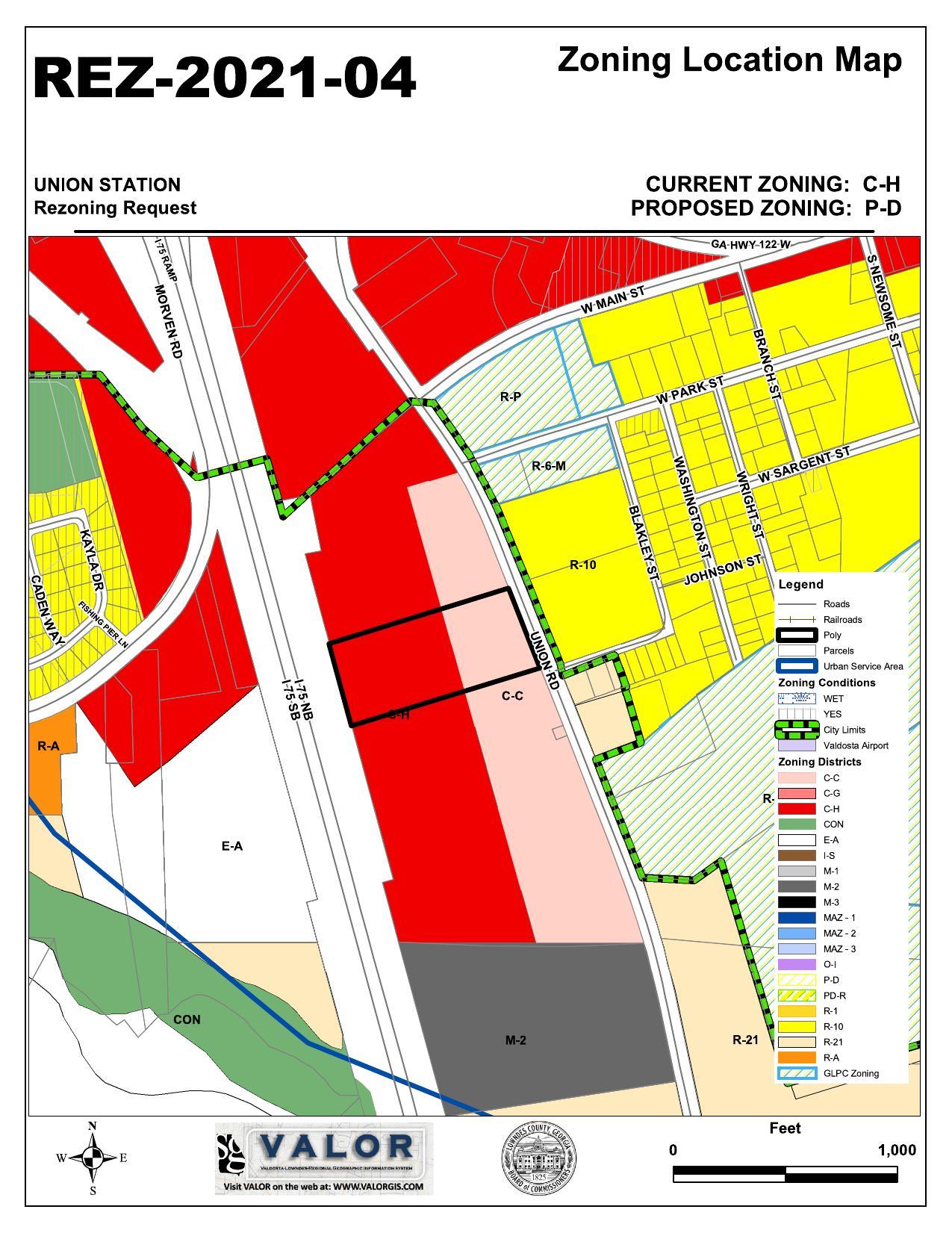 Zoning Location Map