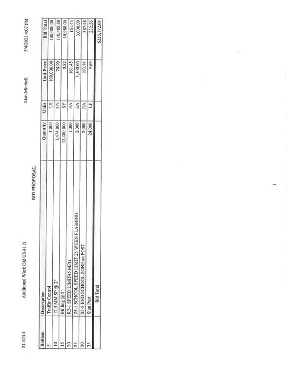 Seven-part bid