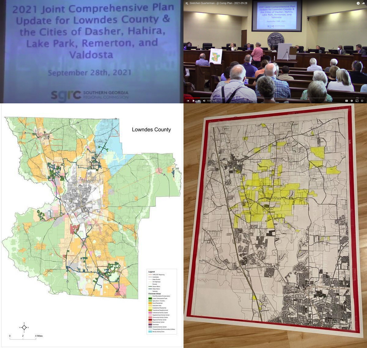 Comprehensive Plan Update, Crowd, Lowndes County Character Areas, Map of those opposed to changing Character Areas