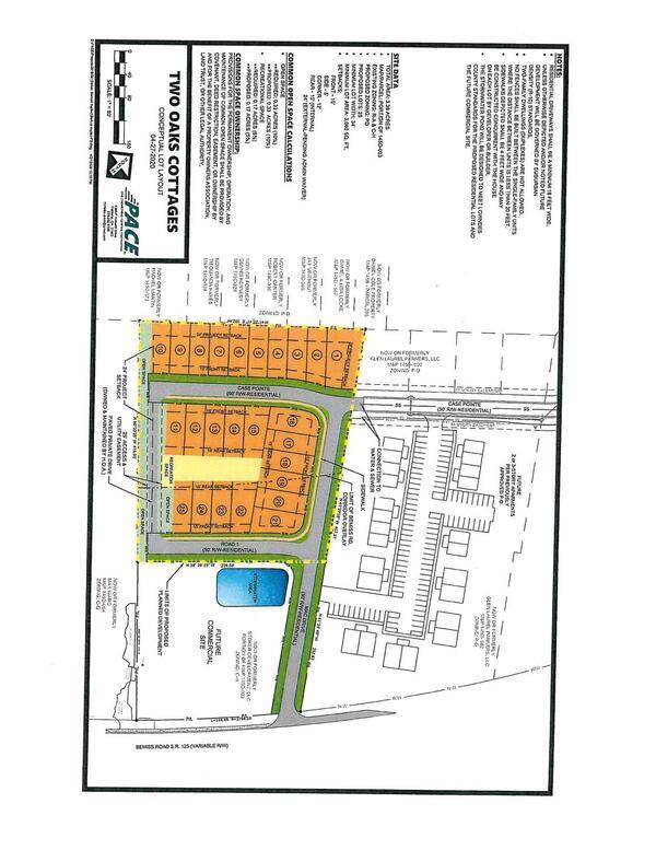 Two Oaks Cottages, Conceptual Lot Layout