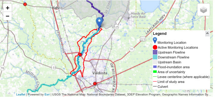 Skipper Bridge, Withlacoochee River, USGS Gauge 023177483