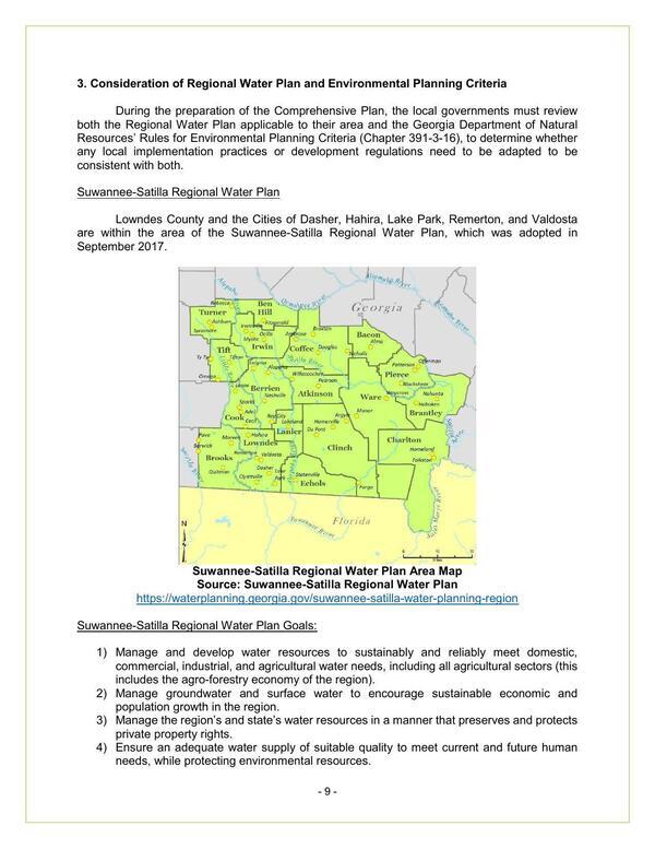 [Suwannee-Satilla Regional Water Plan Area Map]