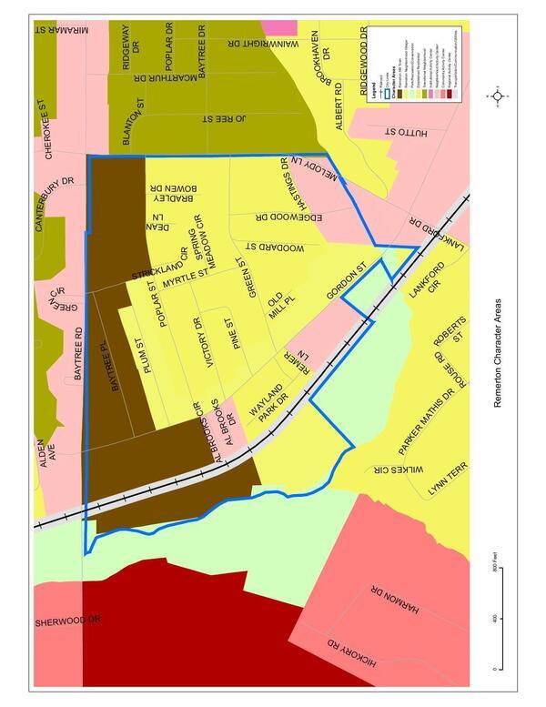 REMERTON CHARACTER AREA MAP