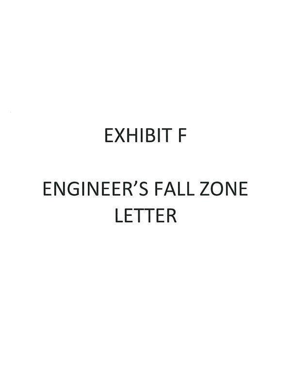 Exhibit F: Engineer's Fall Zone Letter