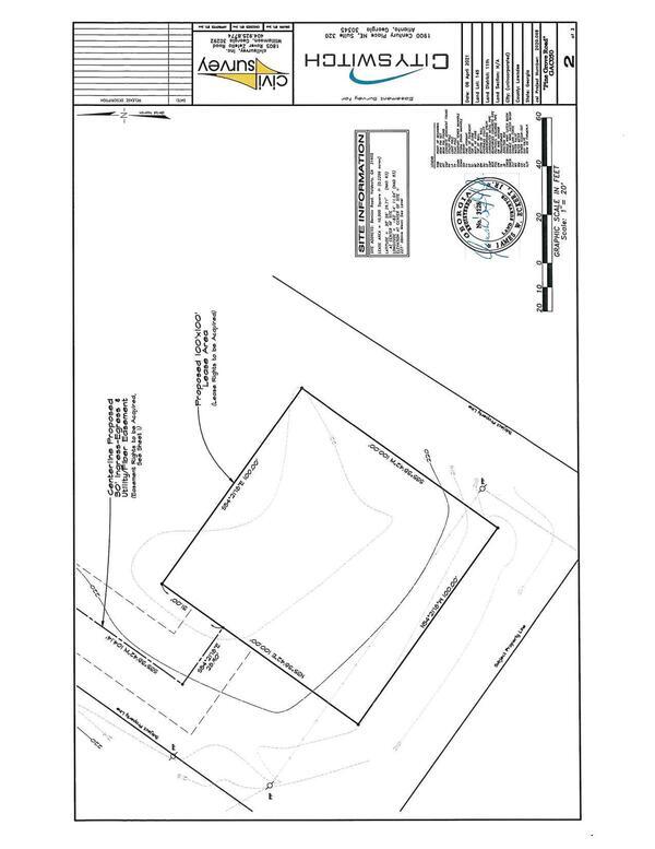 Proposed 100'x100' area i Easement Survey for CitySwitch