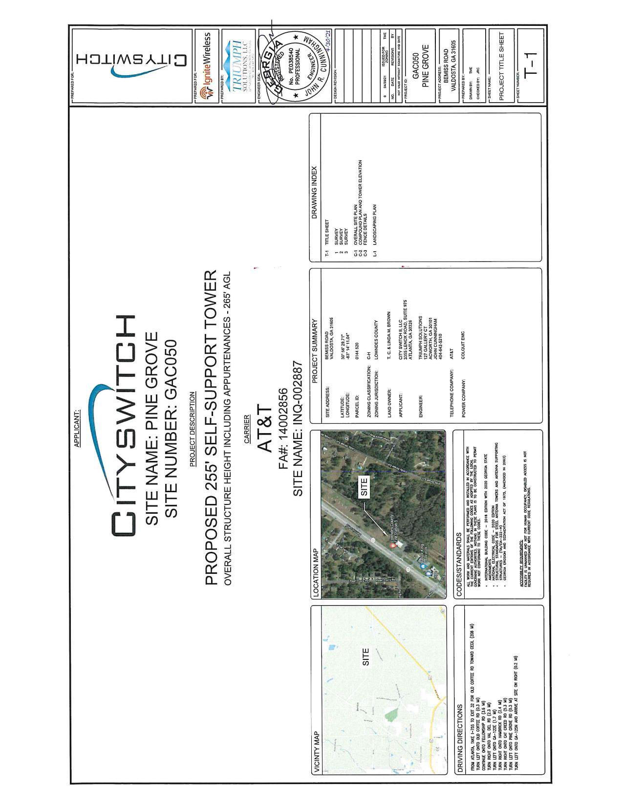 AT&T Site Location Map, Site Name: INQ-002887