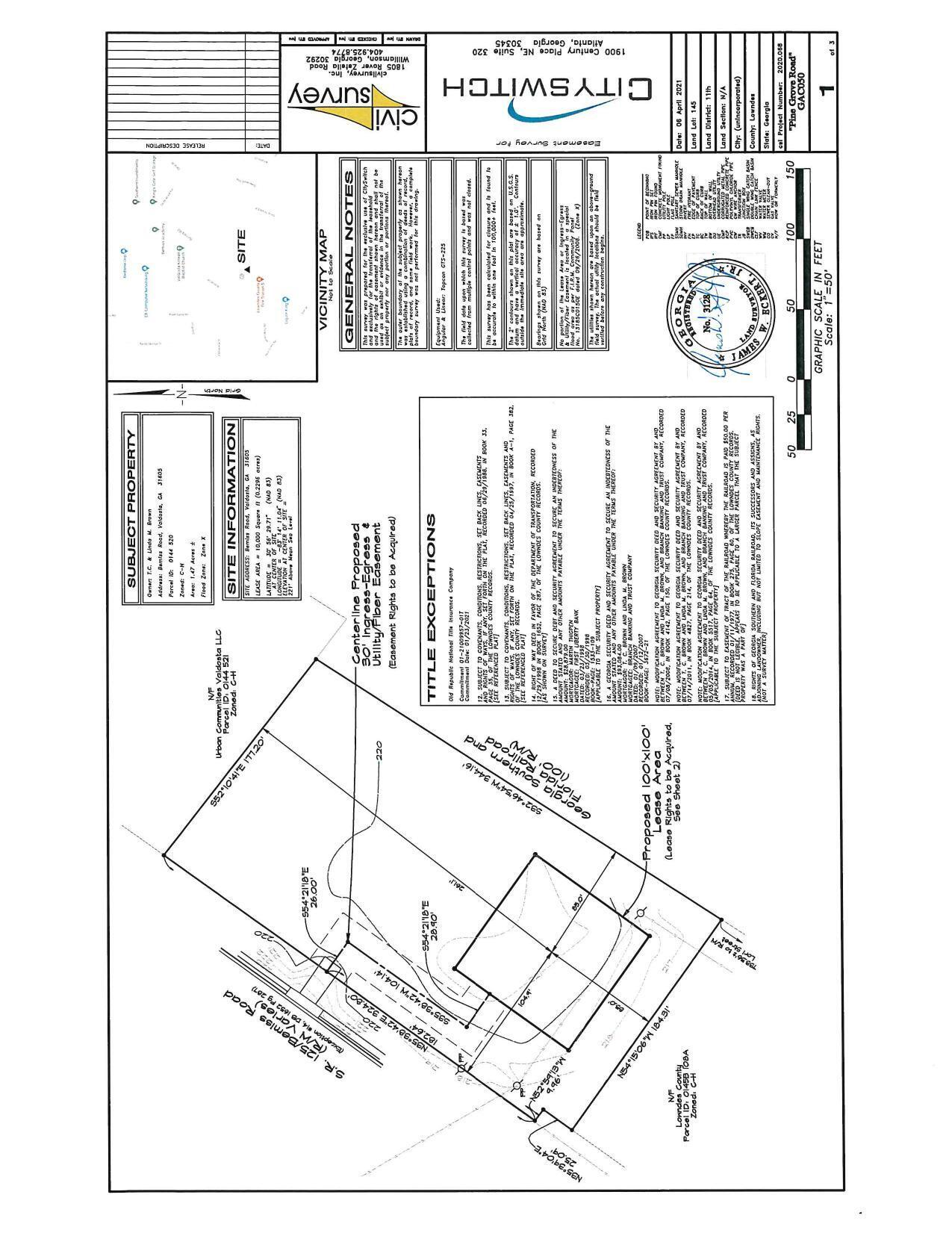 Easement Survey for CitySwitch