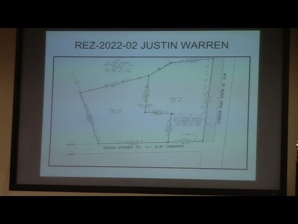 REZ-2022-02 Justin Warren, 4128 Johnson Rd., 1.97ac, R-1 to R-21, Well & Septic