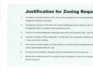[Justification for Zoning Request]