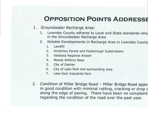 [OPPOSITION POINTS ADDRESSED (1 of 3)]