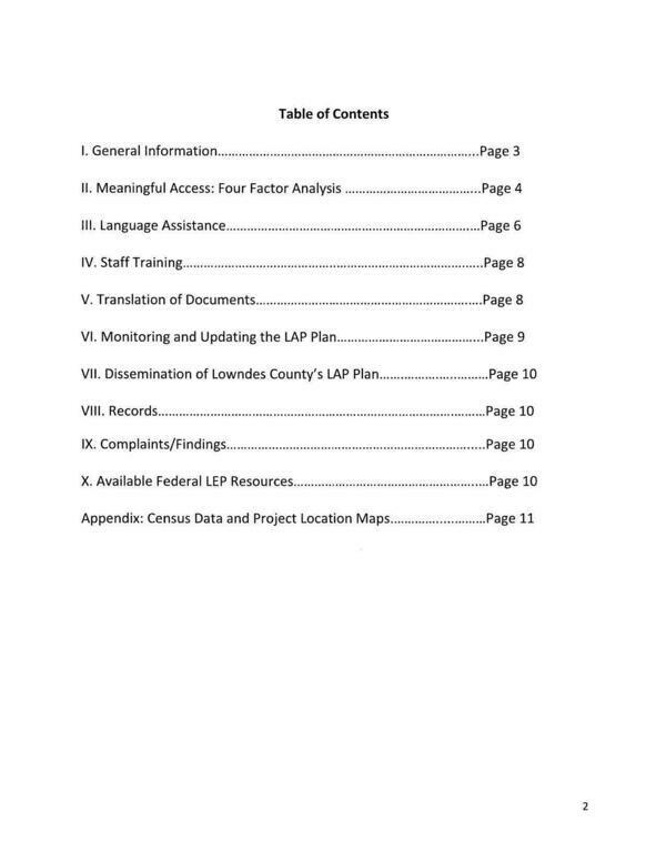 Table of Contents