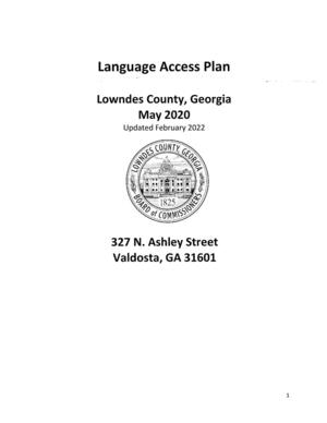 [Language Access Plan]