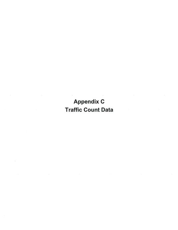 Appendix C: Traffic Count Data