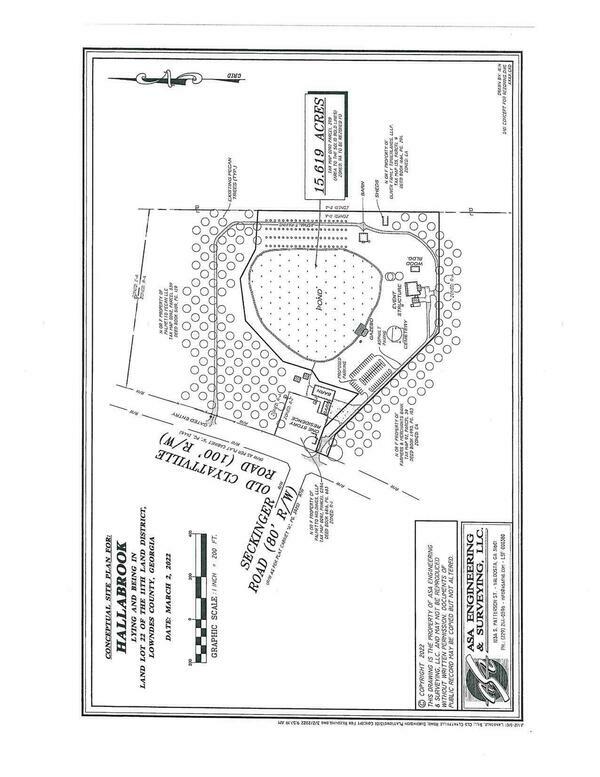 Conceptual Site Plan for Hallabrooks