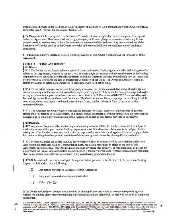 lien notice or filing deadlines prior to resolution of the matter by mediation or by binding dispute resolution.