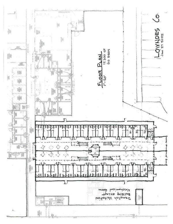 Floor Plan: Lowndes County Jail