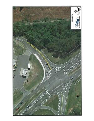 [Map: Exhibit 1 another aerial of Val Del and North Valdosta Road]