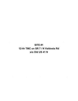 [Site #1: 12-Hr TMC on N Valdosta Road s/o Old US 41 N]