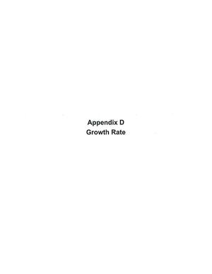 [Appendix D: Growth Rate]