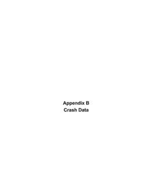 [Appendix B: Crash Data]