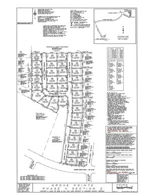 [Map: Grove Pointe Phase V Section 2]