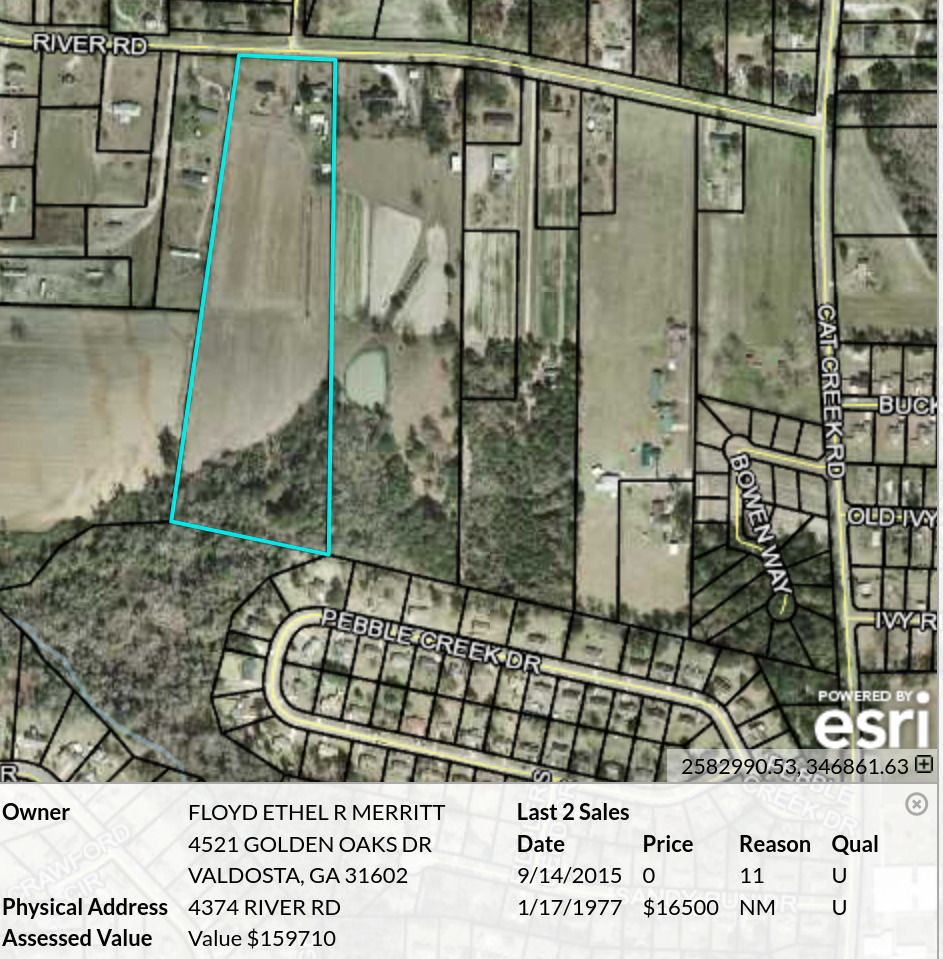 Map: Floyd, 4374 River Road