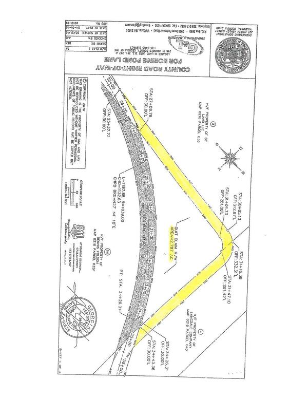 Survey: County Road Right of Way for Boring Pond Lane