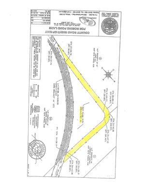 [Survey: County Road Right of Way for Boring Pond Lane]