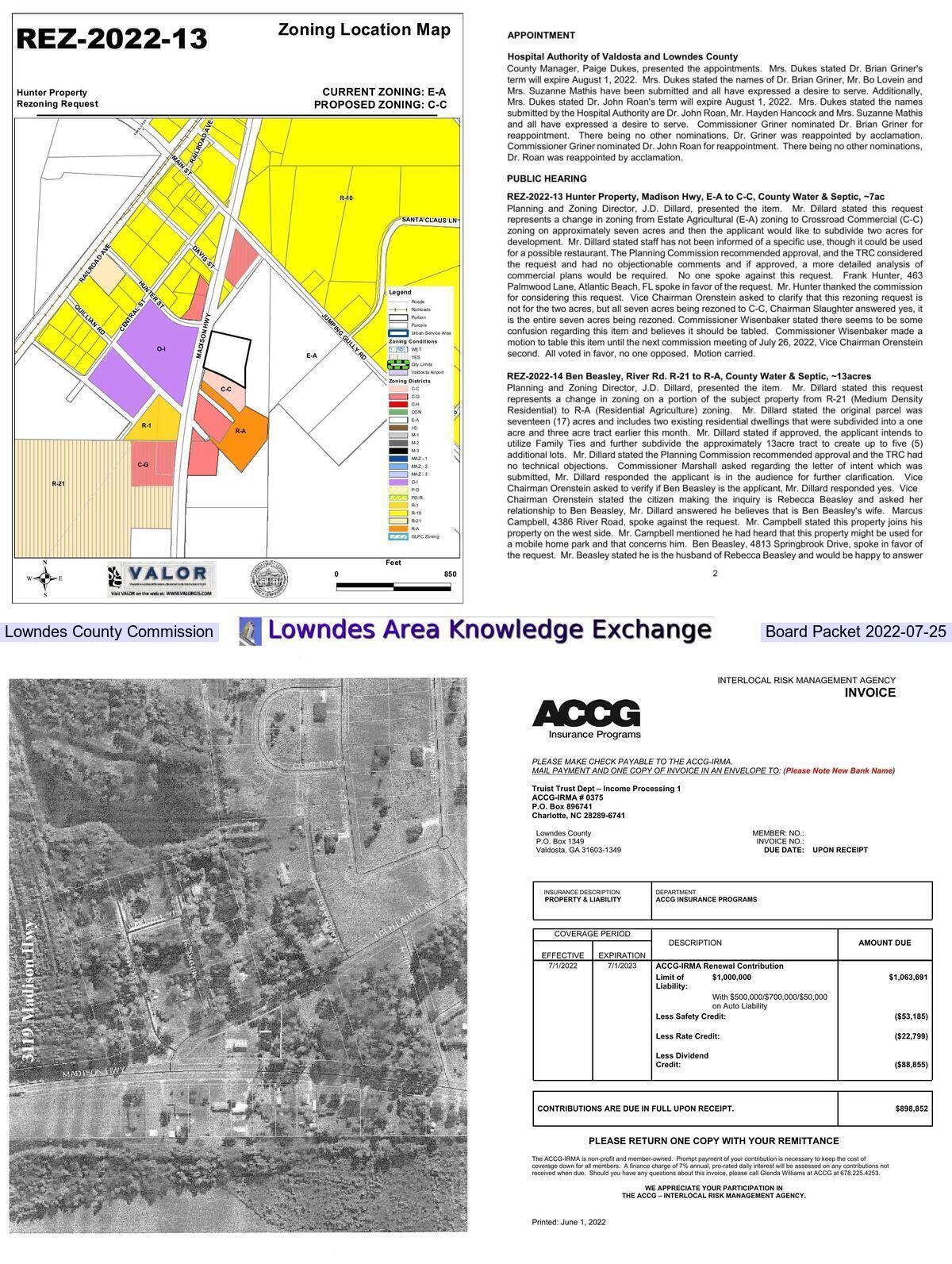 [Rezoning and insurance]