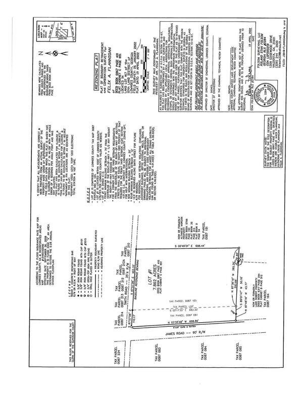 Plat of Boundary Retracement