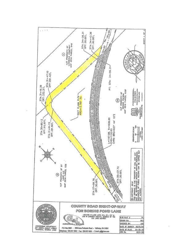 Map: County Road Right-of-Way for Boring Pond Lane