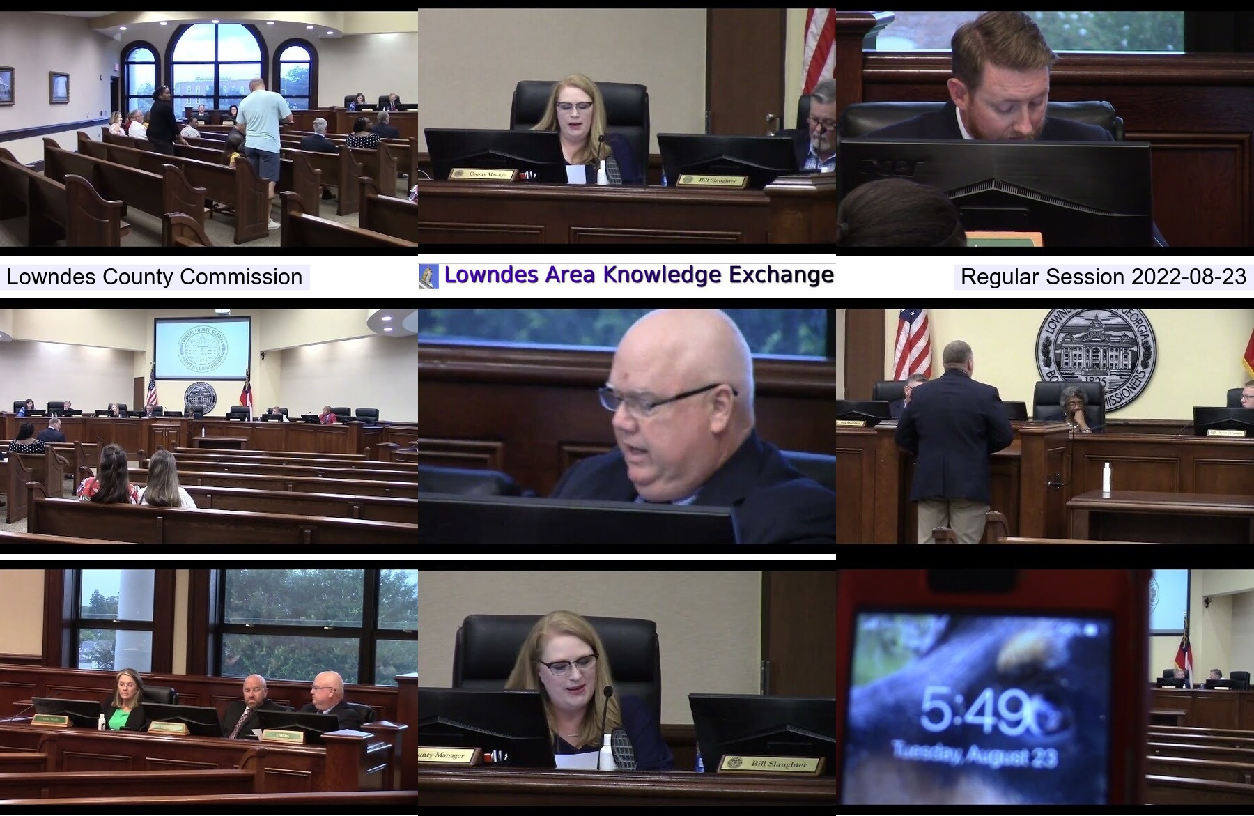 Collage, Lowndes County Commission Regular Session 2022-08-23