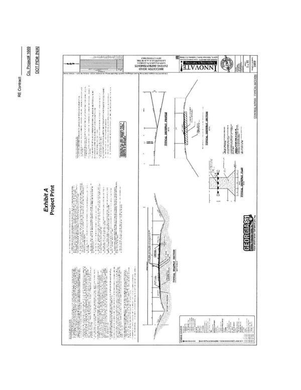 Exhibit A: Project Print (grade elevation diagram)