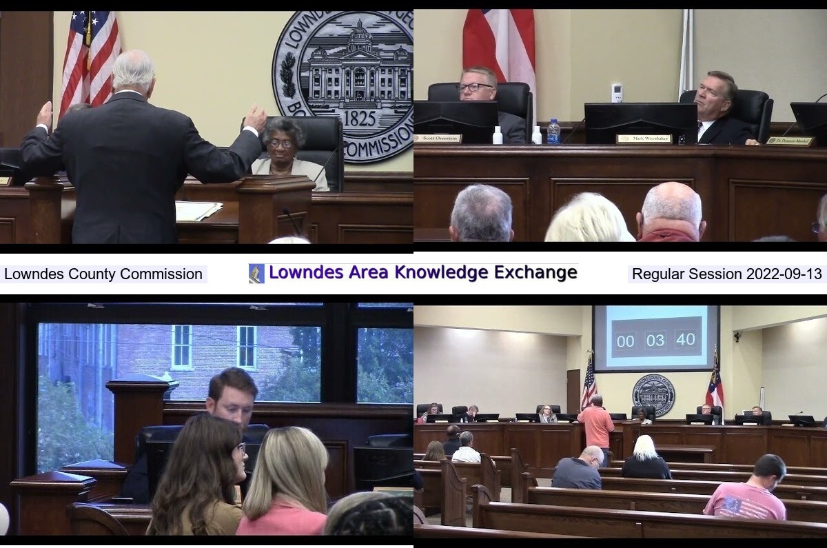 [Rezonings and Citizens To Be Heard, Lowndes County Commission Regular Session 2022-09-13]