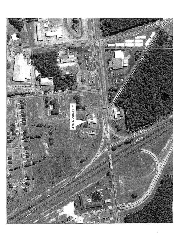 Aerial Map: 4592 N Valdosta Road